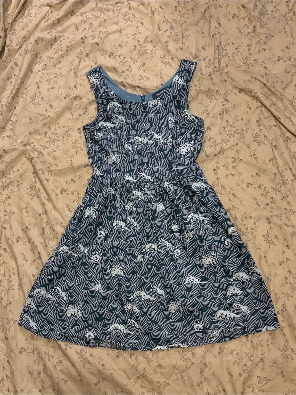 ModCloth Optimistic Effect Sleeveless Dress in Blue Wave